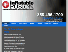 Tablet Screenshot of inflatablelogowall.com